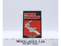 Missile Launcher Transport Instruction Manual Booklet Hasbro G1 Transformers