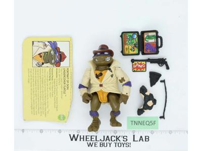 Donatello Undercover Turtle 100% Complete TMNT Playmates 1990 Vintage Figure