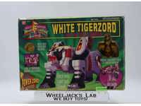 White Tigerzord W/Ranger 100% Complete Power Rangers 1994 Bandai Action Figure