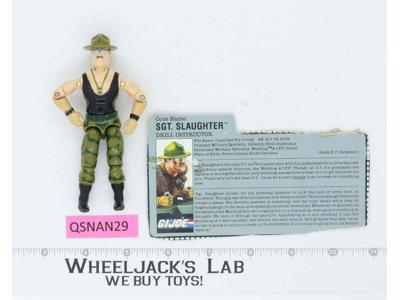 Sgt. Slaughter V1 G.I. Joe 1985 Hasbro Vintage Action Figure