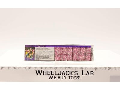 Cutthroat Action Figure Tech Spec 1987 Vintage Hasbro G1 Transformers