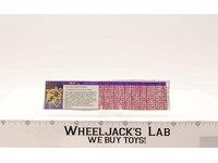 Cutthroat Action Figure Tech Spec 1987 Vintage Hasbro G1 Transformers