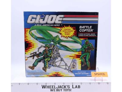Green Battle Copter W/Major Altitude Complete GI Joe 1992 Hasbro Vehicle NEW MIB