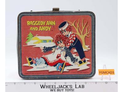 Raggedy Ann & Andy Metal Lunchbox 1973 Aladdin Industries