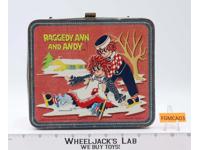 Raggedy Ann & Andy Metal Lunchbox 1973 Aladdin Industries