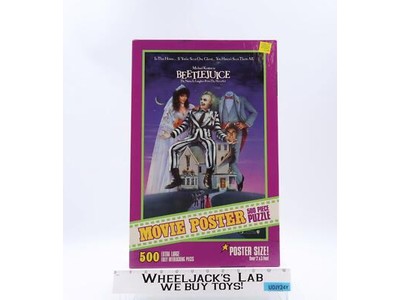 Beetlejuice Movie Poster 500 Piece Puzzle 1989 Milton Bradley NEW SEALED