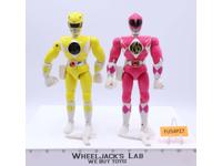 Yellow and Pink Rangers Power Rangers 1994 8" Bandai Action Figures
