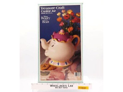 Mrs. Potts Beauty and the Beast Disney 1994 Treasure Craft Cookie Jar NEW MIB