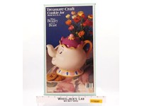 Mrs. Potts Beauty and the Beast Disney 1994 Treasure Craft Cookie Jar NEW MIB