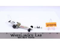 Snake Rail Dragster White 1971 Hot Wheels Mattel Vintage w/ Clear Tires
