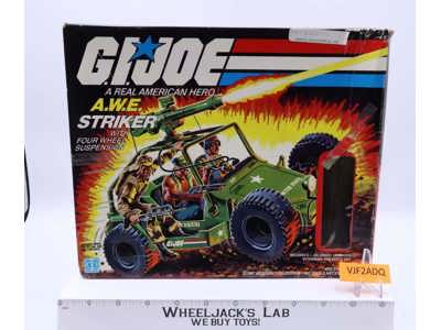 A.W.E. Striker 100% Complete W/ Box G.I. Joe 1985 Hasbro Action Figure Vehicle