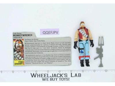 Monkeywrench V1 100% Complete G.I. Joe 1986 Hasbro Vintage Action Figure