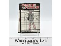 Powerdasher Jet Action Figure Instruction Manual Booklet 1985 G1 Transformers