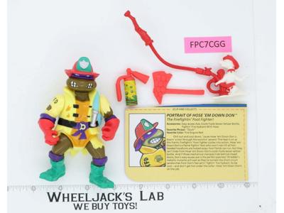 Hose Em Down Don 100% Complete Teenage Mutant Ninja Turtles 1991 Playmates