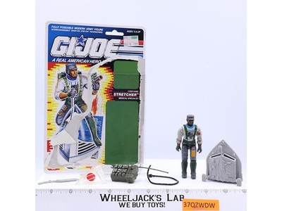 Stretcher V1 100% Complete W/Cardback 1990 GI Joe ARAH Vintage Action Figure
