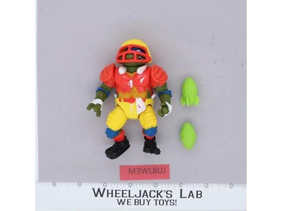 T.D. Tossin' Leo 100% Complete Teenage Mutant Ninja Turtle 1991 Playmates