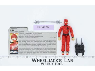 Jinx V1 100% Complete G.I. Joe 1987 Hasbro Vintage Action Figure