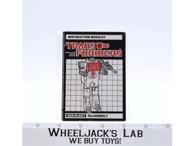 Silverbolt Instructions Manual Booklet 1985 Hasbro G1 Transformers
