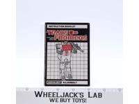 Silverbolt Instructions Manual Booklet 1985 Hasbro G1 Transformers