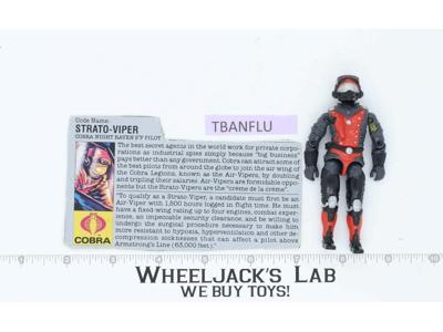 Strato-Viper V1 100% Complete G.I. Joe 1986 Hasbro Vintage Action Figure