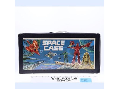 Space Case Action Figure Case W/Tray 1980s Tara Toy Corp. Vintage