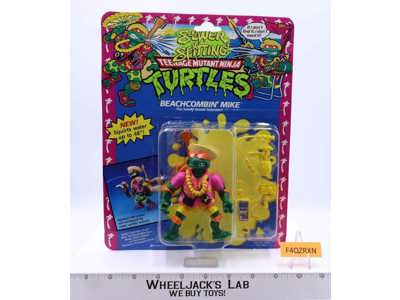 Beachcombin' Mike Teenage Mutant Ninja Turtles TMNT Playmates NEW MOSC SEALED