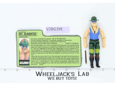Sgt. Slaughter Slaughter's Marauders V4 Complete G.I. Joe 1989 Hasbro Vintage