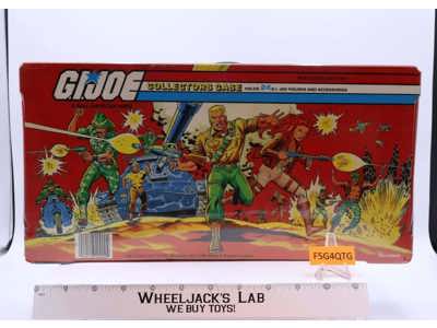GI Joe Collectors Case 24 Action Figures W/TRAYS 1984 Tara Toy Accessory