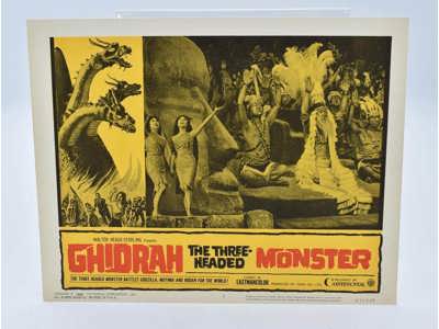 Ghidorah the 3 Headed Monster 1965 Sci-fi/Horror Movie Lobby Card Poster 11x14
