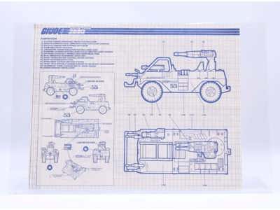 Eliminator 1988 ORIGINAL Instructions / Blueprints G.I. Joe