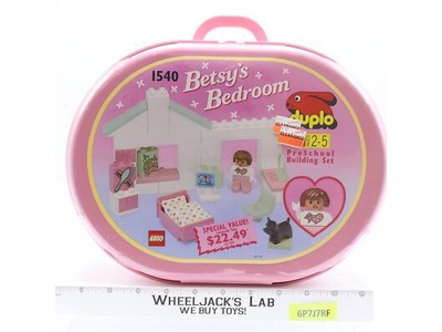 Betsy's Bedroom LEGO DUPLO #1540 Preschool Building Set 1993 NEW MISB SEALED