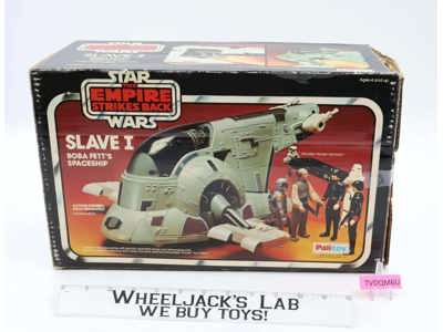 Boba Fett's Slave 1 100% Complete W/Box EUROPEAN Star Wars 1981 Palitoy Vehicle