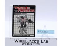 Grimlock Instruction Manual Booklet 1985 Hasbro G1 Transformers