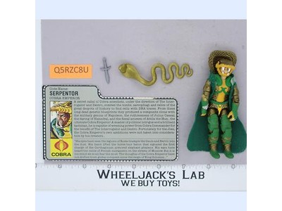 Serpentor V1 100% Complete G.I. Joe 1986 Hasbro Vintage Action Figure