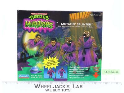 Mutatin' Splinter TMNT Mutations 1992 Playmates Action Figure NEW MISB SEALED