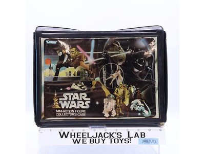 Star Wars Vinyl Collector's Case W/ 2 Trays 1977 Kenner Carry Case Vintage