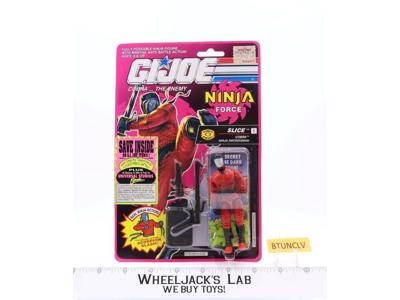 Slice GI Joe Ninja Force 1992 Hasbro Vintage Action Figure NEW MOSC SEALED