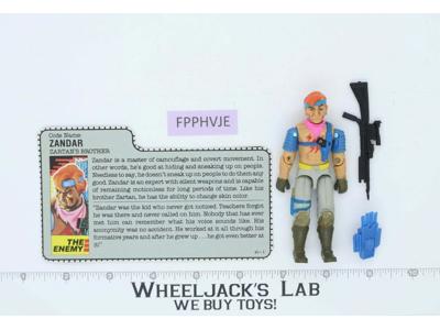 Zandar V1 100% Complete G.I. Joe 1986 Hasbro Vintage Action Figure