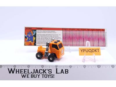 Huffer 100% Complete Vintage 1984 G1 Transformers Hasbro Action Figure