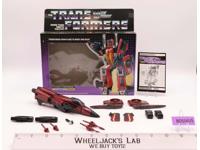 Thrust 100% Complete W/ NICE BOX & FIGURE 1985 Vintage G1 Transformers Hasbro