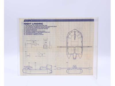 Night Landing 1985 ORIGINAL Instructions/Blueprints G.I. Joe Hasbro