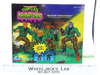 Mutatin' RocksteadyTMNT Mutations 1992 Playmates Action Figure NEW MISB SEALED