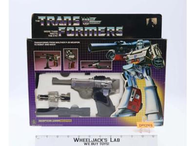 Megatron NICE FIGURE 100% Complete W BOX UNUSED STICKERS 1985 G1 Transformers