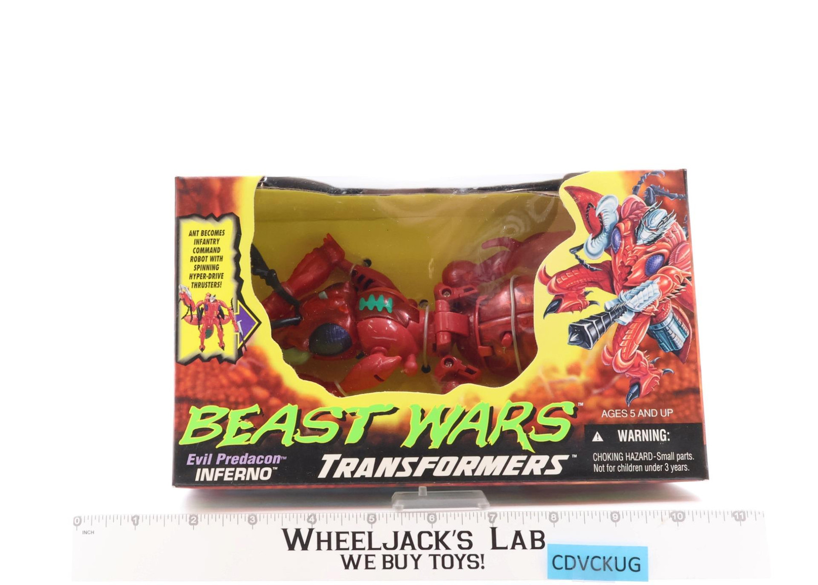 Inferno Transformers Beast Wars 1996 Hasbro Action Figure NEW MIB