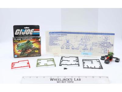 Flame Thrower Pac Rat Complete W/Box GI Joe 1983 Hasbro Action Figure Vehicle