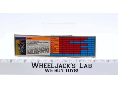 Icepick Tech Spec 1989 Vintage Hasbro G1 Transformers Action Figure