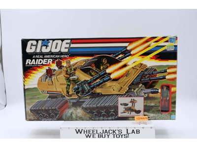 Raider W/Hot Seat 100% Complete GI Joe 1989 Hasbro Action Figure Vehicle NEW MIB