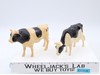 Holstein Bull and Dairy Cow Nylint Corp Vintage Hard Plastic 8" Black and White