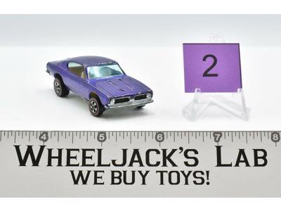 Custom Barracuda #2 Purple 1968 Redline Hot Wheels Mattel Vintage RL