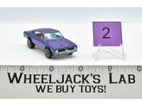Custom Barracuda #2 Purple 1968 Redline Hot Wheels Mattel Vintage RL